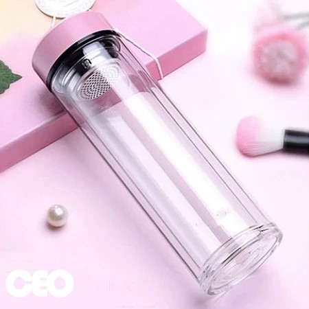 【贈品】雙層隔熱杯 350毫升隨行杯 內杯強化玻璃