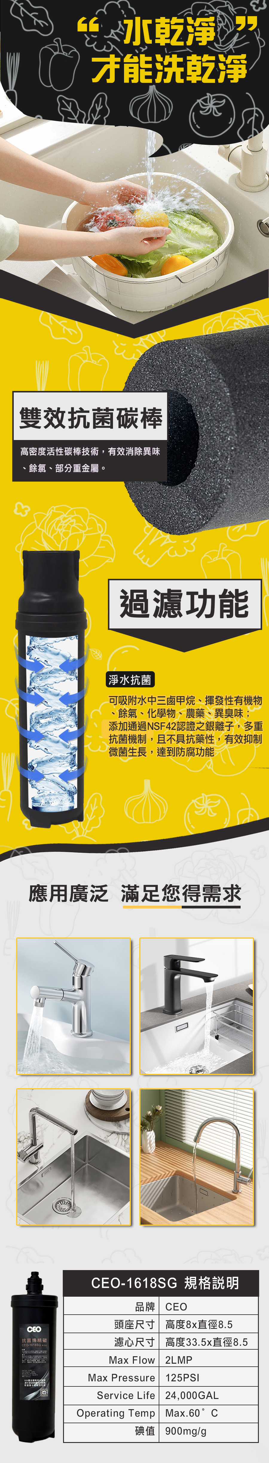 三代洗滌濾芯